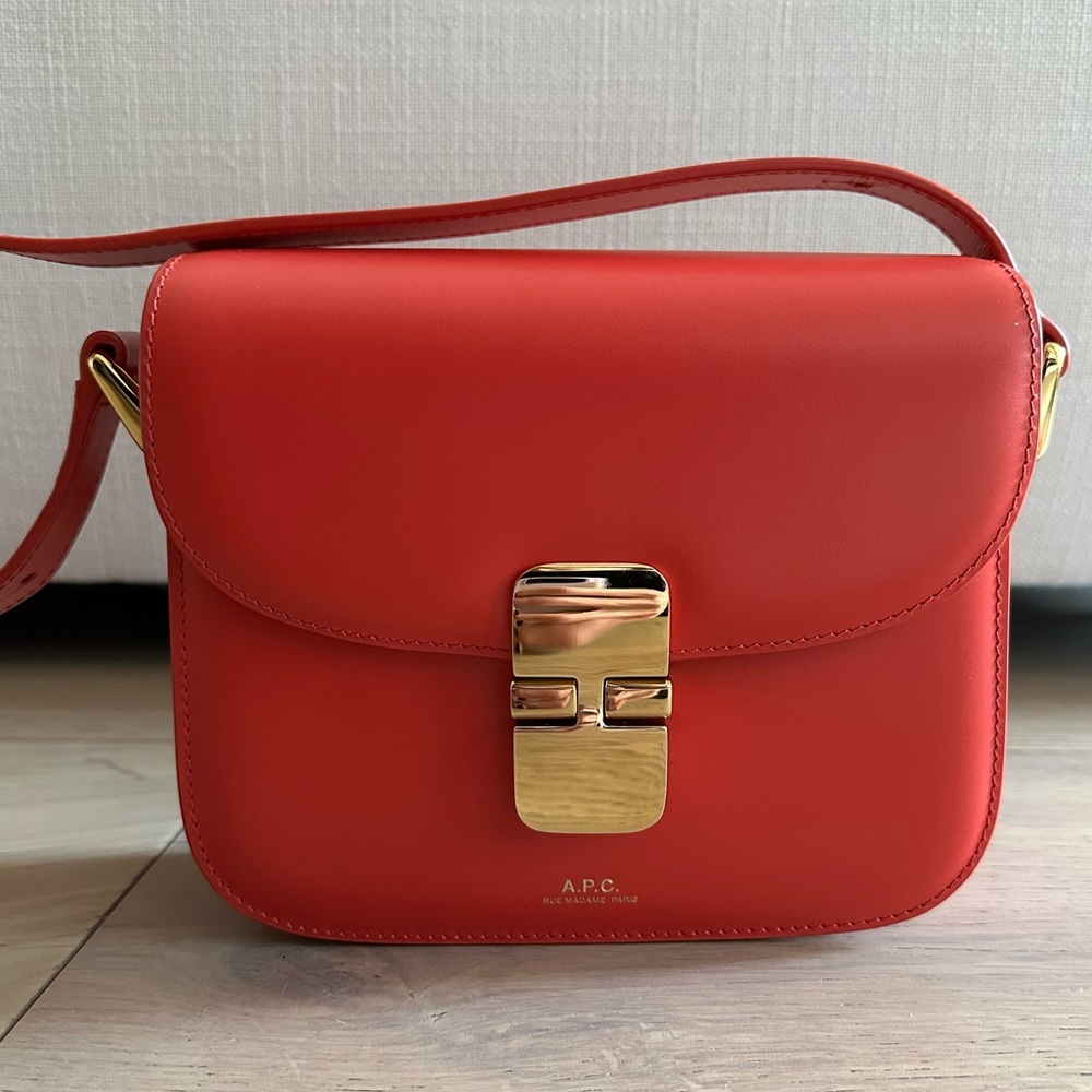 A.P.C. Mini Grace Crossbody Bag, Red, Great Condition!